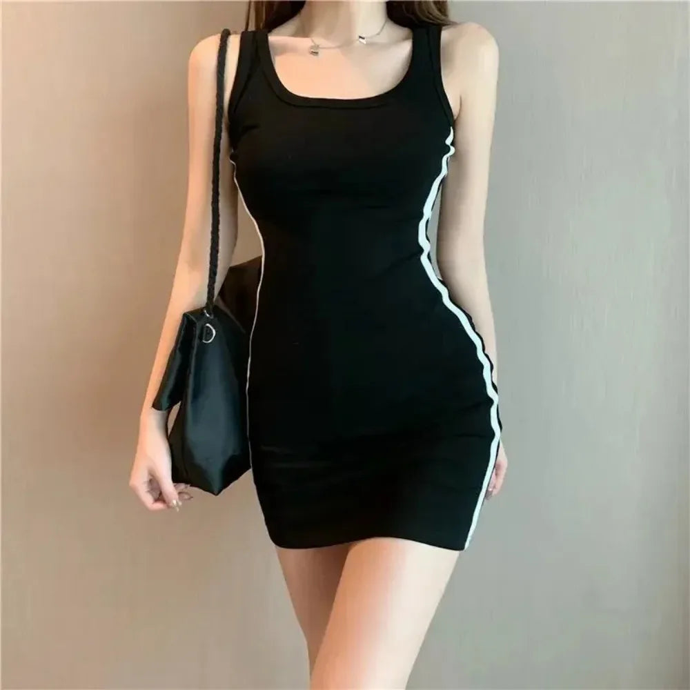 Stretch Spaghetti Strap Bodycon Mini Dress