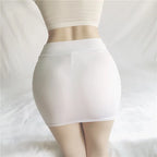 Sheer Low-Rise Mesh Mini Skirt