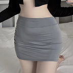 Sheer Low-Rise Mesh Mini Skirt