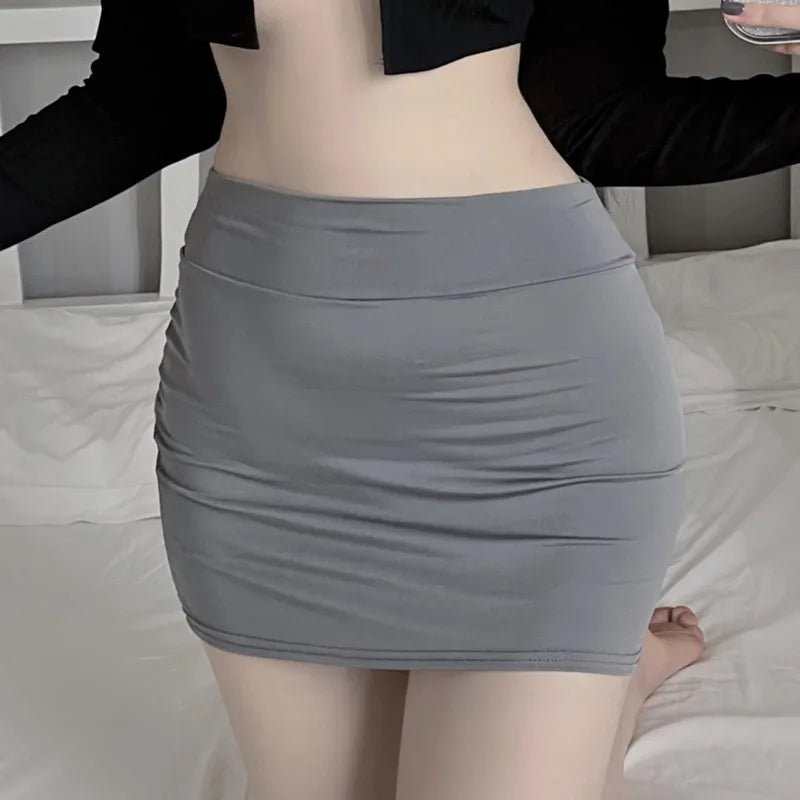 Sheer Low-Rise Mesh Mini Skirt