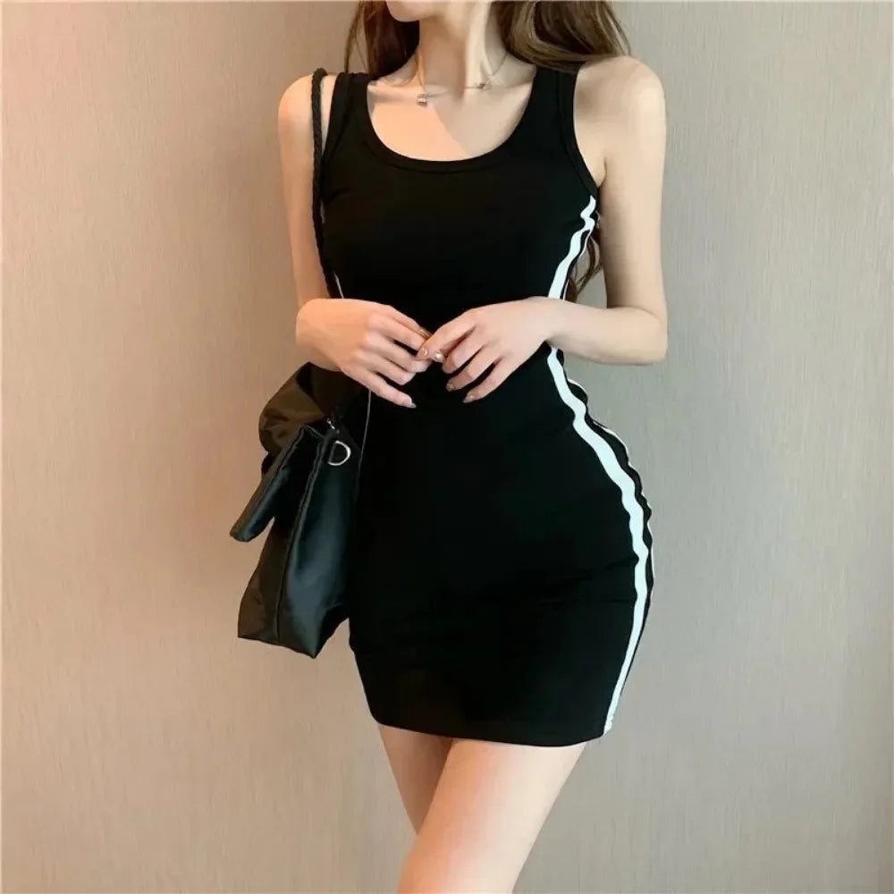 Stretch Spaghetti Strap Bodycon Mini Dress