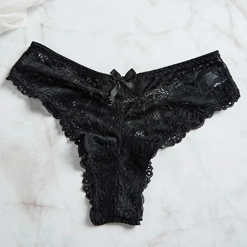 Plus Size Sheer Triangle Brief Set