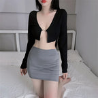 Sheer Low-Rise Mesh Mini Skirt