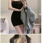 Elegant Slim White Mini Slip Dress